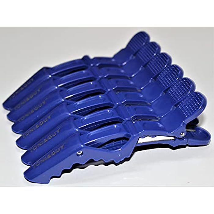 Alligator Hair Clips - 6 Pieces, 11cm, Blue - Image 2